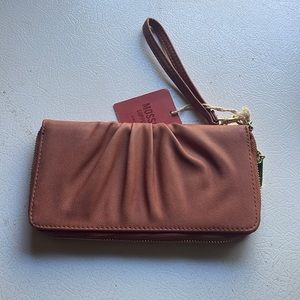 Mossimo supply co mauve zip wallet